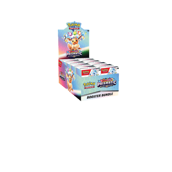 Pokémon TCG Prismatic Evolutions Booster Bundle Display