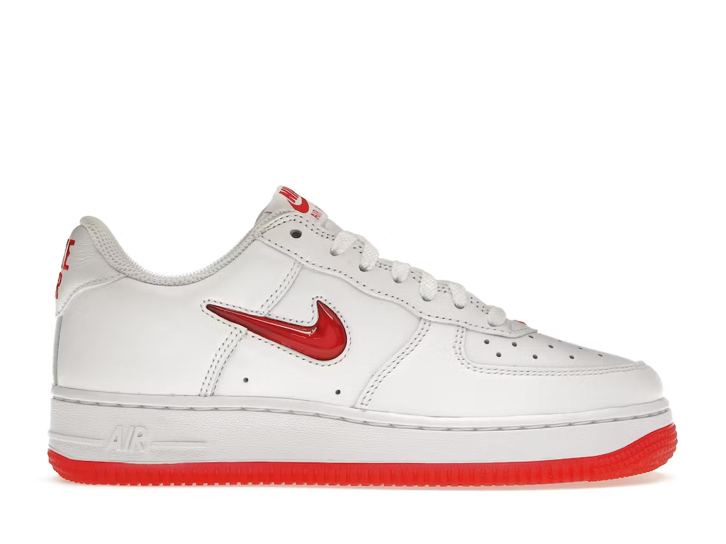 Nike Air Force 1 Low '07 Retro Color of the Month Jewel Swoosh University Red