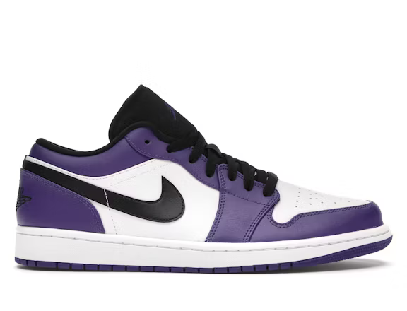 Jordan 1 Low Court Purple White