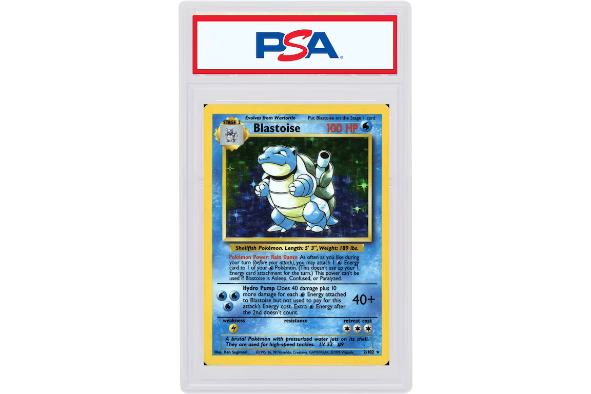 Blastoise-Holo 1999 Pokemon TCG Base Set #2/102, PSA 7 – Vortexstore